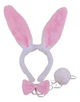 Comprar Set Conejita 3 Piezas: Orejas, Pompom Y Lacito. Disfraz
