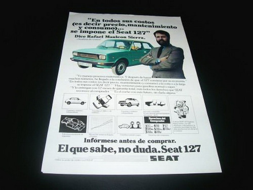 (pa085) Publicidad Clipping Seat 127 * 1978