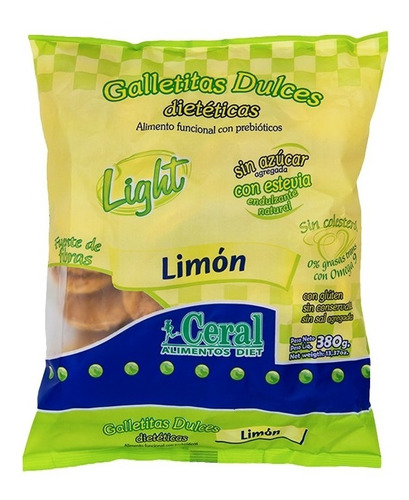 Galletitas Light De Limón Ceral - 380 Grs