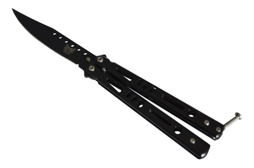 Navaja Mariposa Negra Balisong Tactica Defensa Trucos