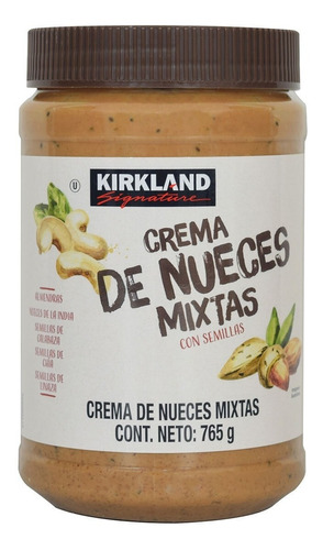 Crema De Nueces Mixtas Con Semillas 765g Kirkland 