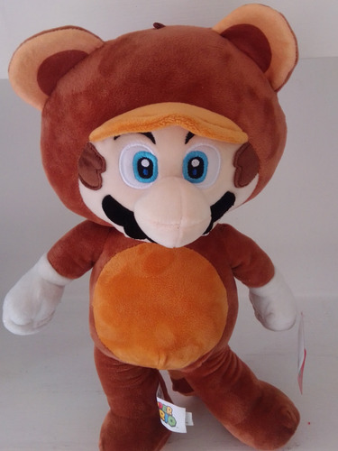 Peluche Mario Ardilla Super Mario Bros Con Etiqueta 40cm 