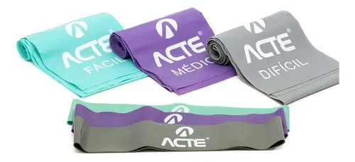 Kit 3 Faixas Bands + 3 Mini Bands T270 Acte Sports