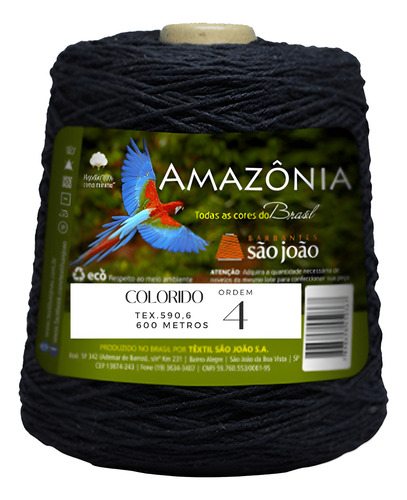 Barbante Fio 4 Número 4 São João Amazonia Crochê Colorido