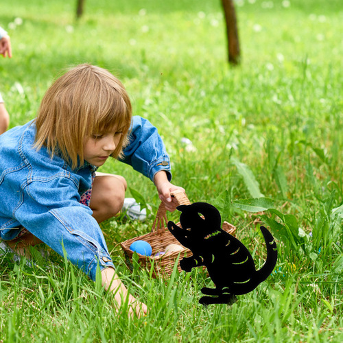 2025 Enchufe De Tierra Cat Silhouette Stake Cat Card