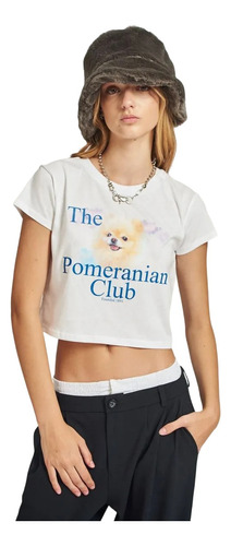 Remera Jersey Mujer 47 Street Pomeranian Manga Corta