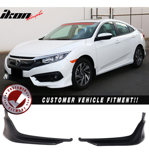 Lip Spoiler Frontal Pintable Honda Civic Touring 2018 1.5l