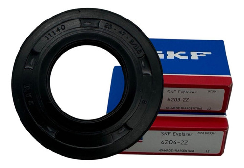 Kit Rulemanes Y Reten Lavarropas Para Aurora 7410