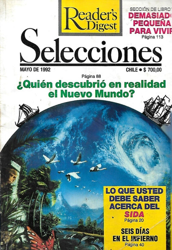 Selecciones Reader ' S Digest / Mayo De 1992