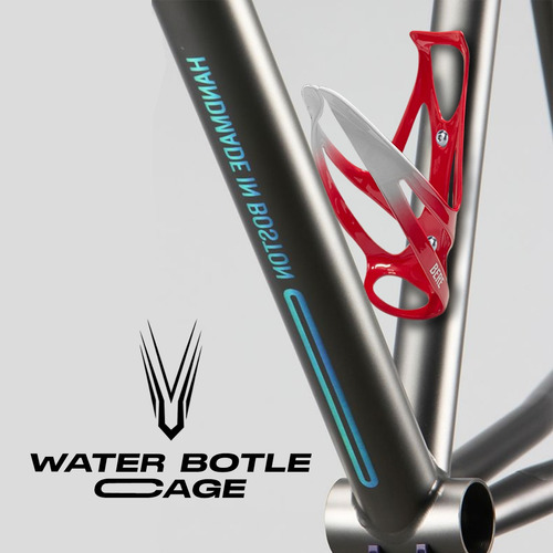 Soporte Porta Ánfora Botella Aerodinámica Bici Universal Color Rojo