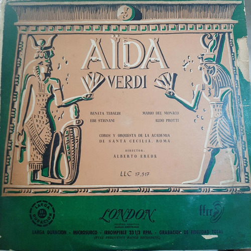 Vinilo Renata Tebaldi Mario Del Monaco Aida Verdi Cl2