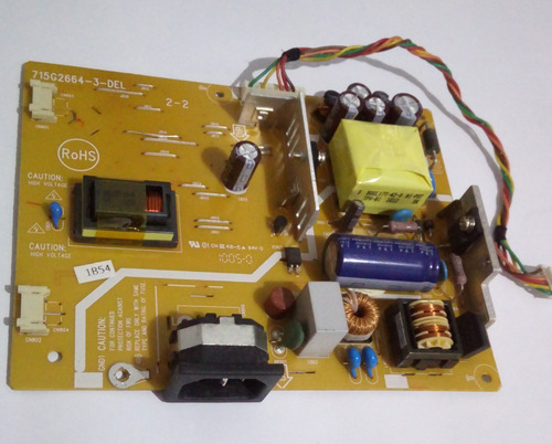 Placa Fonte Monitor Dell Led E1709wc P/n 715g2664-3-del