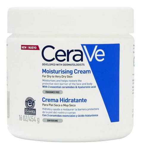 Crema Corporal Cerave Hidratante Piel Seca A Muy Seca 454g