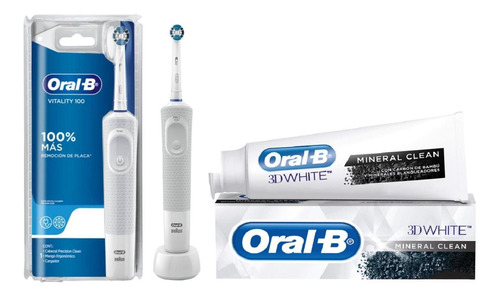 Cepillo Eléctrico Oral-b Vitality Precision Clean + Crema De