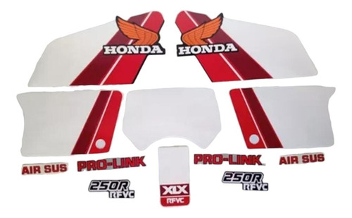 Jogo De Faixas Honda Xlx 250 1985 Preta Lbm