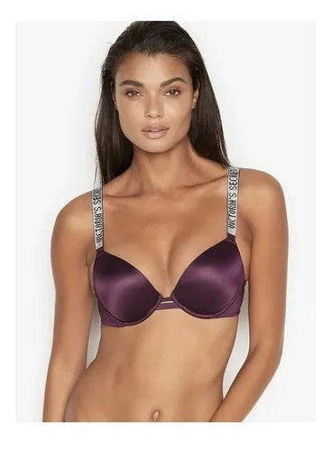 Imagen 1 de 3 de Conjunto Lencería Tipo Victoria Secret Rhinestone Bra Panty