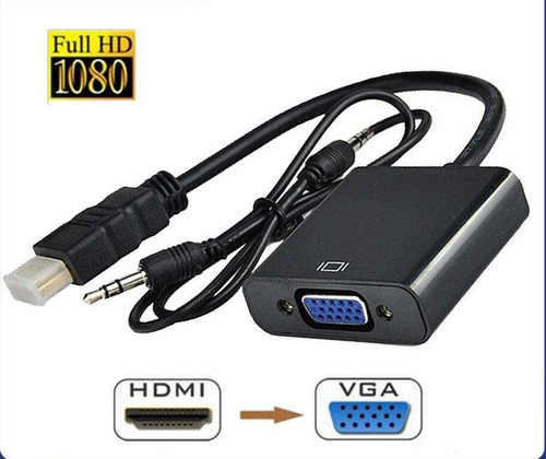 Cable Adaptador Hdmi A Vga Con Audio Ps3 Zona Alto Rosario Blaster Pc