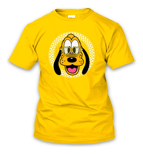 Playera Personaje Pluto Mickey Mouse Cara Lentes 