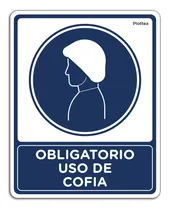 Comprar Señalamiento Obligatorio Uso De Cofia Letrero Señal 40x50