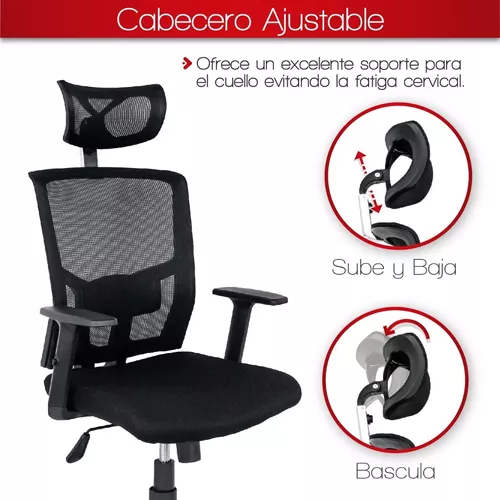 Silla De Oficina Palmira Ergonomica Ruedas De Goma