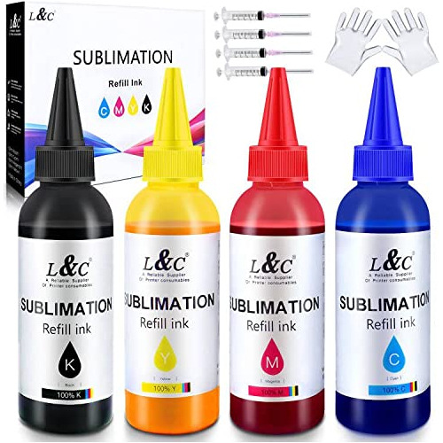 Las Botellas Rellenadas De Tinta De Sublimación L&amp;...