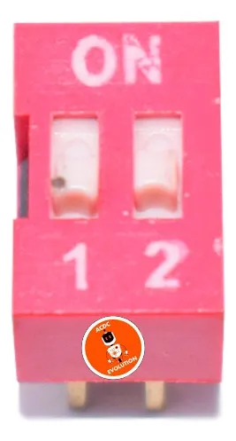 Dip Switch Interruptores 2 Posiciones Spst X 5 Unidades