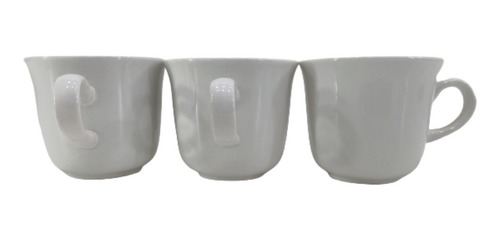 Juego De Taza Para Café De Loza 240 Ml 6 , Nevada Color Blanco