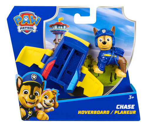 Paw Patrol: Action Pups, Figura De Acción De Chase Y Avión Aerodeslizador Con Alas Plegables, Juguetes Para Niños Y Niñas A Partir De 3 Años