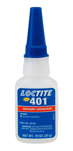 Loctite - Adhesivo 401 Prism Transparente Botella De 20 G