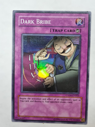 Dark Bribe Super Rara Gx04 Detalles Yugioh