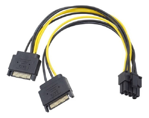 Cable Adaptador De Corriente De Tarjeta De Video Pci-e (6+2)