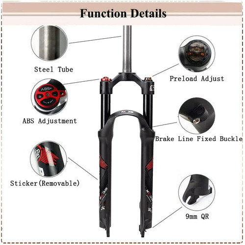 Horquilla Bucklos, Delantera, Para Bicicletas De Montaña Ab