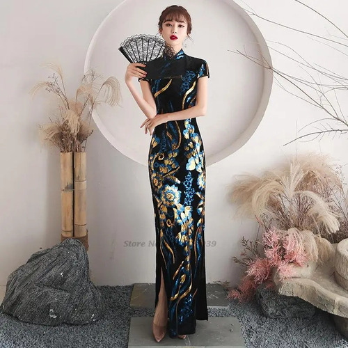 Hermoso Vestido De Gala Diseño Oriental 