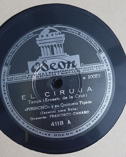 Pirincho Y Su Quinteto Típico - Varios Exce (disco De Pasta) Gloria/ El Ciruja (Usado)