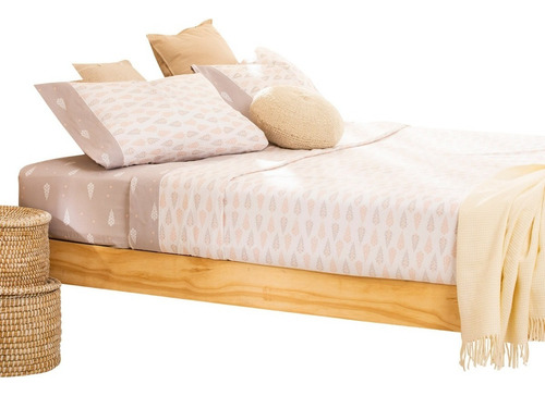 Sábanas King Arredo Algodón Peinado Estampas Florales Color Gris cemento Diseño de la tela Arreglo Floral