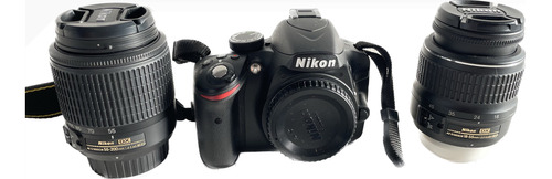  Camara Nikon D3200 + Lente 18-55mm + Lente 55-200mm + Kit