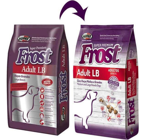 Imagen 3 de 7 de Ración Perro Frost Adulto Raza Grande + Obsequio Y E. Gratis
