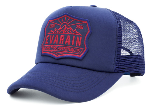 Gorra Bordado Trucker Liso Fury Club Retro Azul Eva Rain®