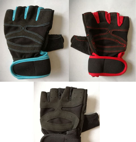 Guantes Munequera Gym Levantamiento Pesas Antideslizante