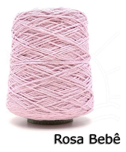 Barbante Euroroma Colorido Nº08 600g Rosa Bebê Cor Rosa-claro