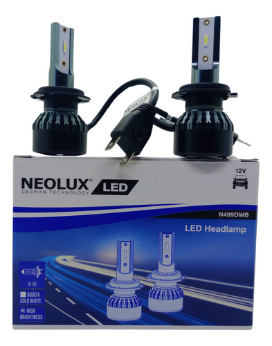 Par De Lámparas H7 Led 6000k Creeled Blanca Neolux By Osram 