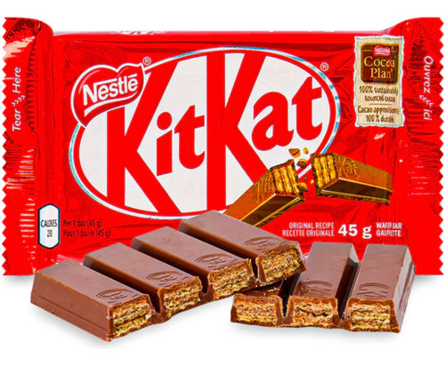 Chocolate Kit Kat Ao Leite 41,5g Nestle Club Chocolatory