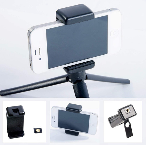 Imagen 1 de 6 de Soporte Para Smartphone Y Adaptador De Trípode De 1/4