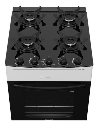 Fogão 4 Bocas A Gás Realce Smart Glass Cr223 Cor Branco 127/220V