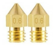 Imagem 1 de 3 de 2 Bicos - Nozzle - 1.75mm - 0.6mm - Mk7 Mk8