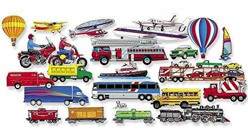 Little Folk Visuals Camiones Trenes Y Aviones Figuras De Fie