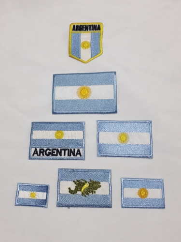 Aplicaciones Bordadas Termoadh.colección Bandera Argentina