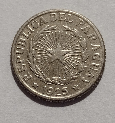 Moneda De Paraguay De Un Peso Año 1925