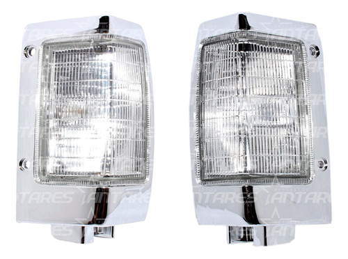 Par Farol Punta Cromado Der + Izq Nissan D21 2.4   1993 2010