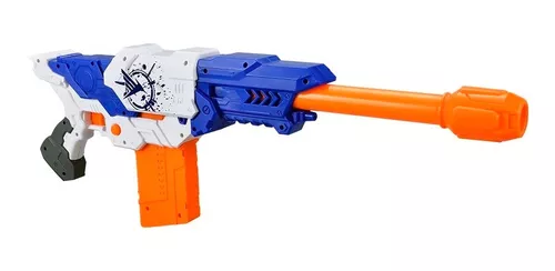 Lançador Nerf Super Shot Power Flash Com Lanterna Mira Modulus 75cm – dm  toys em Promoção na Americanas